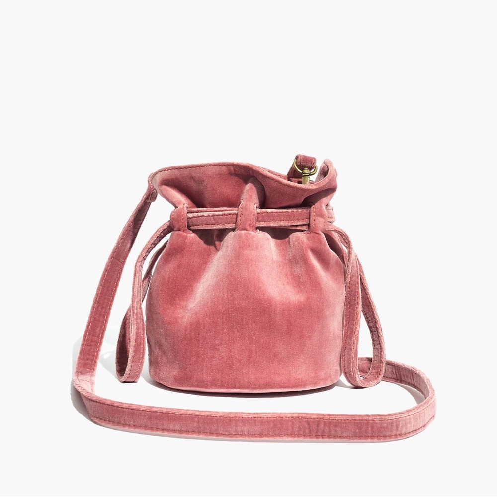 The Florence Drawstring Crossbody Bag in Velvet Autumn Berry